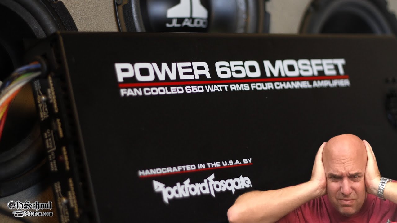 Old School Rockford Fosgate Power 650 Amplifier Amp Dyno Test