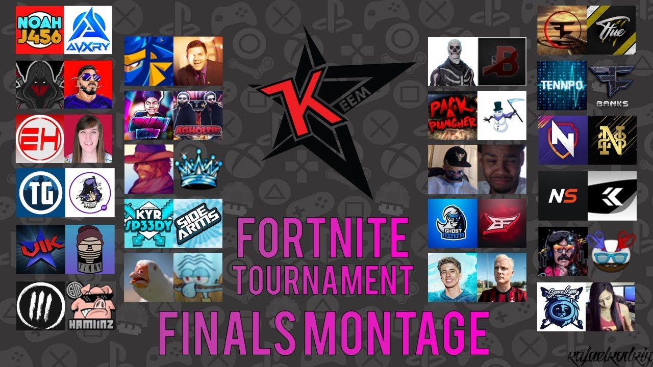 KEEMSTAR FORTNITE YOUTUBER TOURNAMENT FINALS MONTAGE // HIGHLIGHT REEL // REACTIONS HD // WEEK 1 - 5