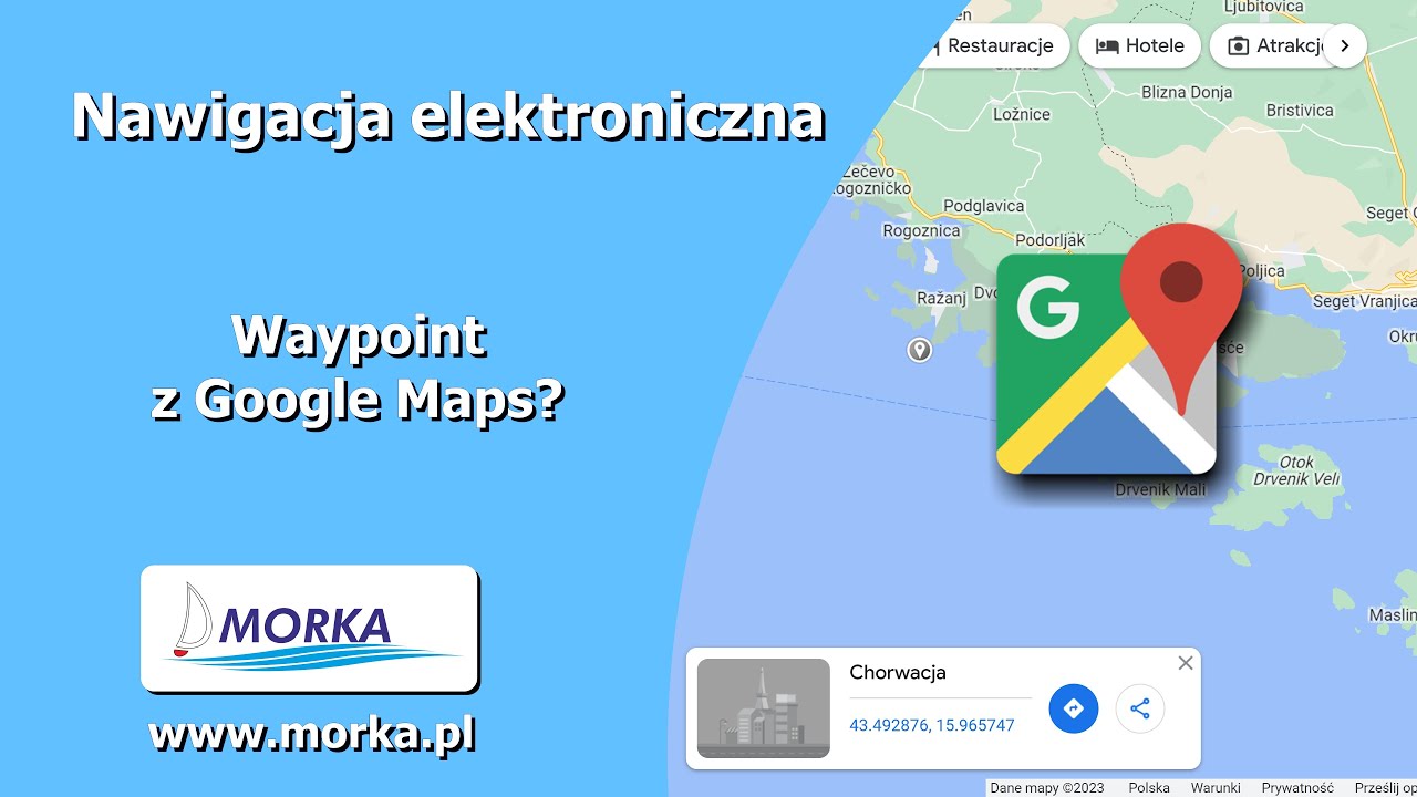 🌎🛰⛵️ Nawigacja elektroniczna. Waypoint z Google Maps? Jak?