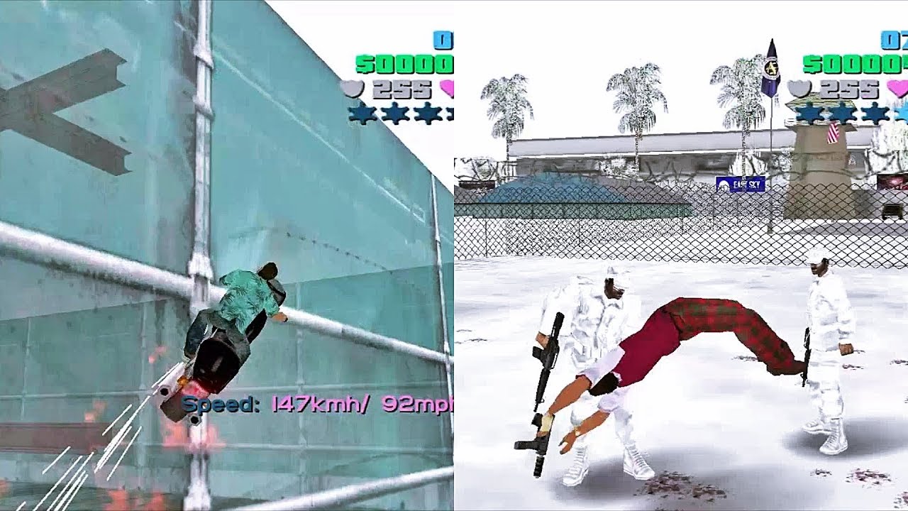 GTA Vice City - Snow mod + Superman mod + parkour mod + blood obsession COMEBACK