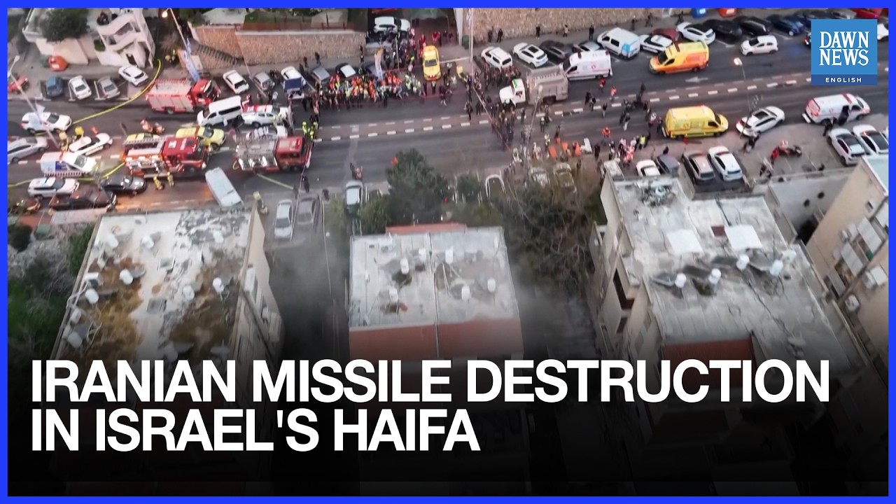 Iranian Missile Destruction In Israel's Haifa | US-Israel War on Iran | Dawn News English