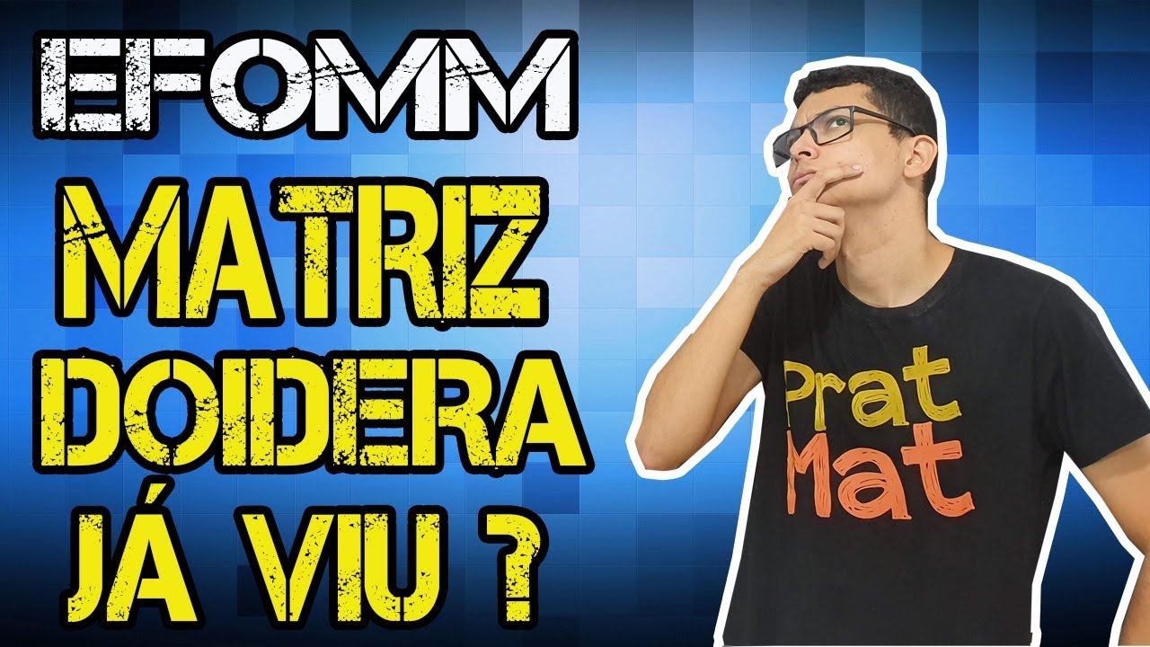 EFOMM Você sabe o que é a matriz de Vondermonde? Macete para calcular esse determinante