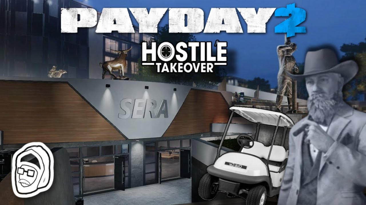 Hostile Takeover FUN in PAYDAY 2 (Golf cart funnies)