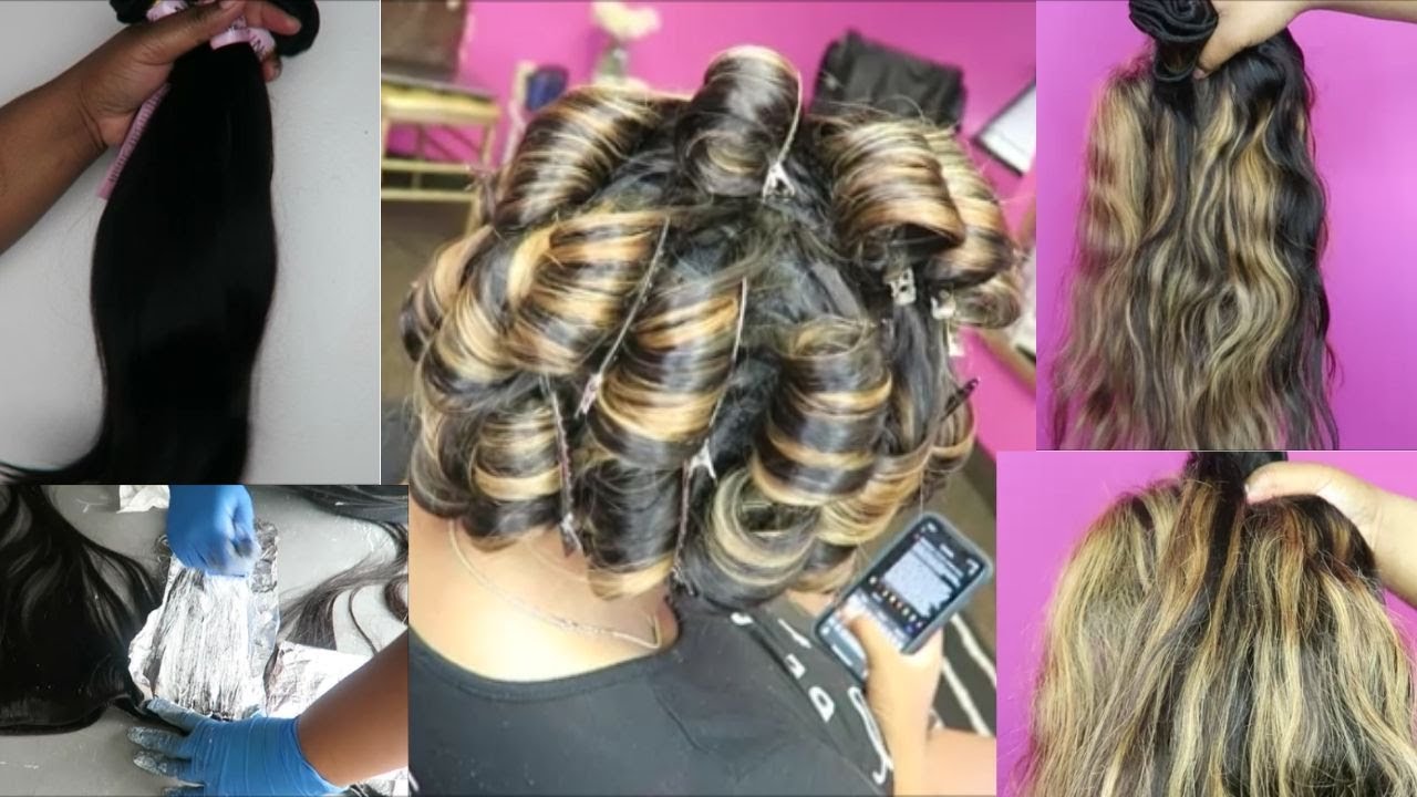 How To: Blonde Highlights On Bundles & Closure (Detailed Tutorial)