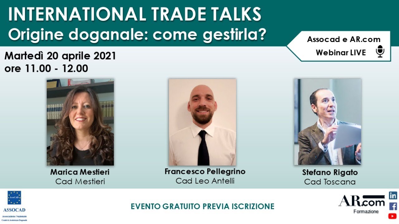 International Trade Talks - Origine doganale: come gestirla?