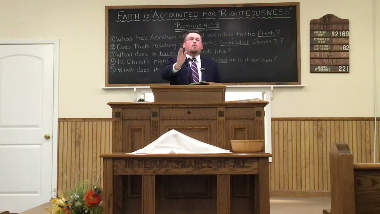 “Faith Is Accounted For Righteousness”. Bro. Eric Bullock Nov. 9, 2025