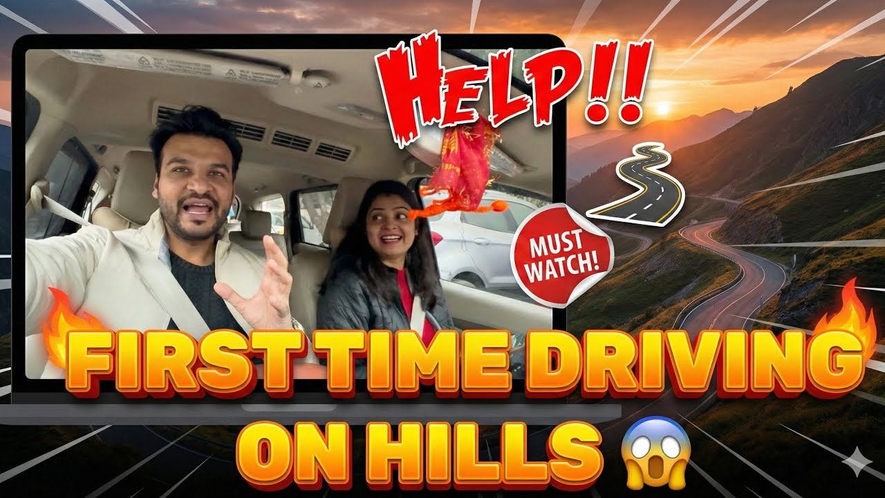 First time driving on hills 😱 | Delhi to Shimla by car 🚗 
