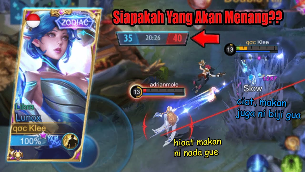 Dengan Kekuatan Biji Dede Lunox, aku mencoba untuk mengendong team - MLBB