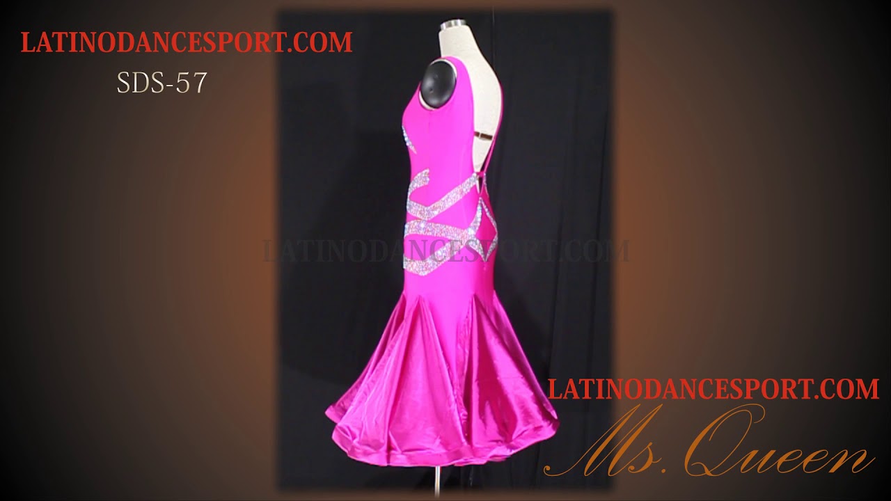 SDS-57 BALLROOM STANDARD SMOOTH TAILORED DANCE DRESS DMC STONED COMPETITION