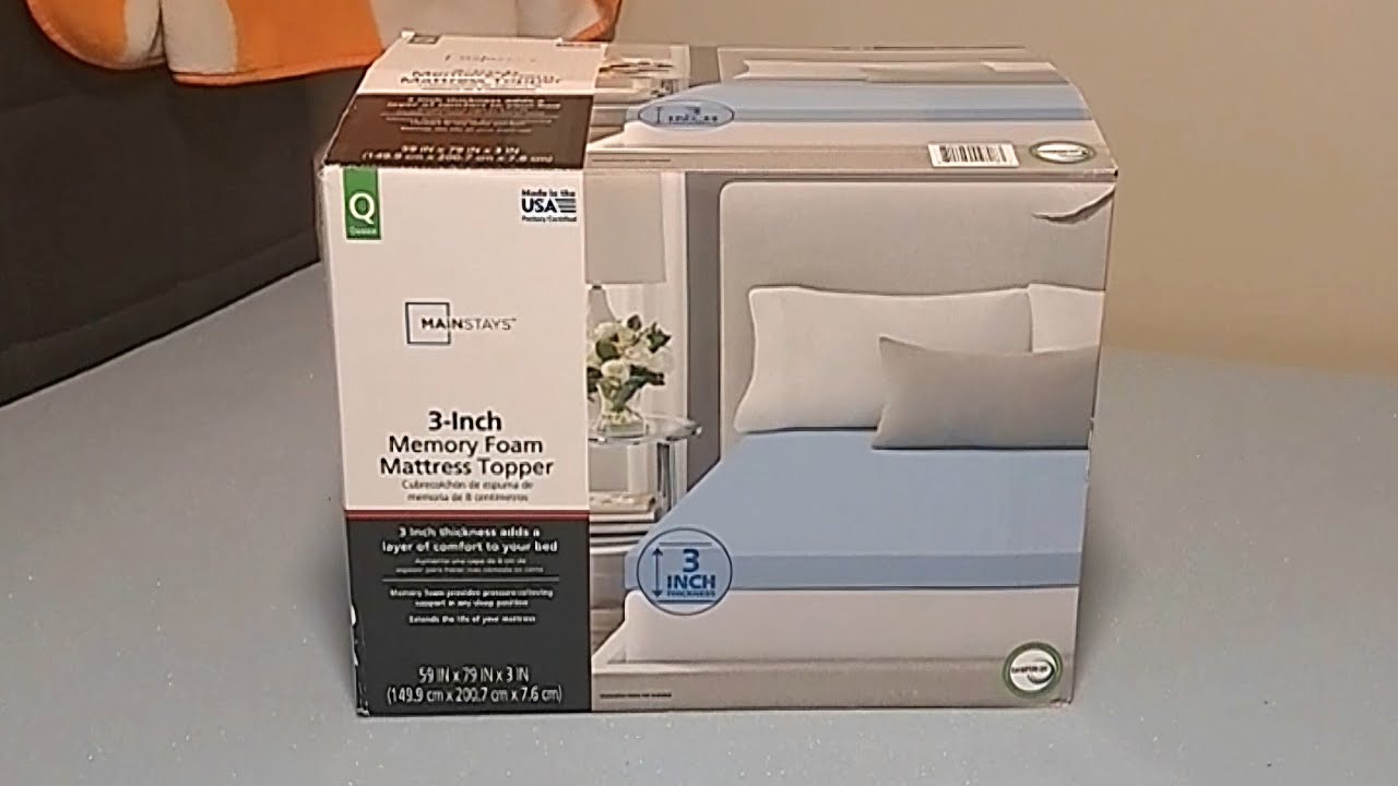 Наматрасник из пенополиуретана толщиной 3 дюйма от Walmart