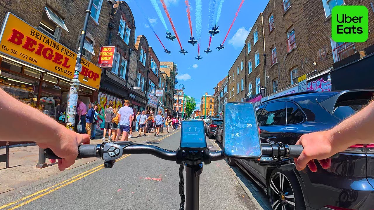 Delivering in a NEW Area of London! Saturday was Crazy! Rider POV