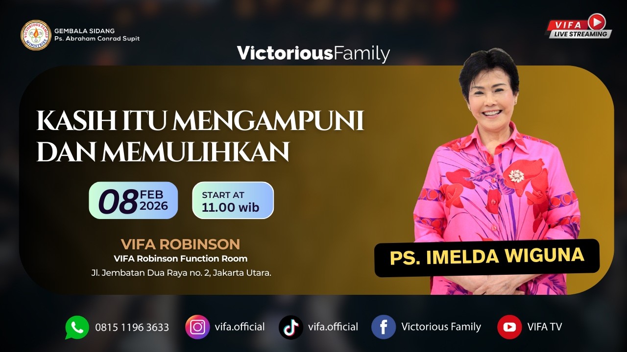 Ibadah Live Streaming GBI VIFA | Ps. Imelda Wiguna | Apt.Robinson | 08 Februari 2026