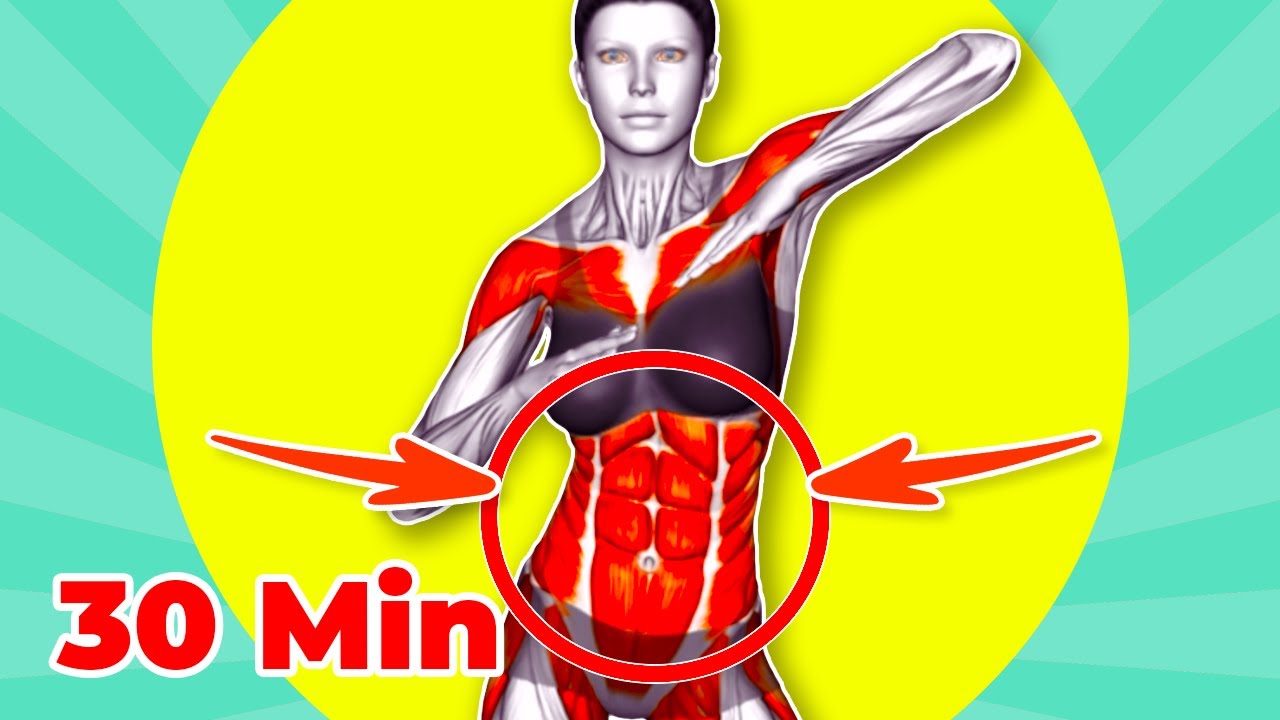 ➜ Более 50? ➜ БЫСТРО выровняйте живот ➜ 30-минутная подтяжка живота стоя!