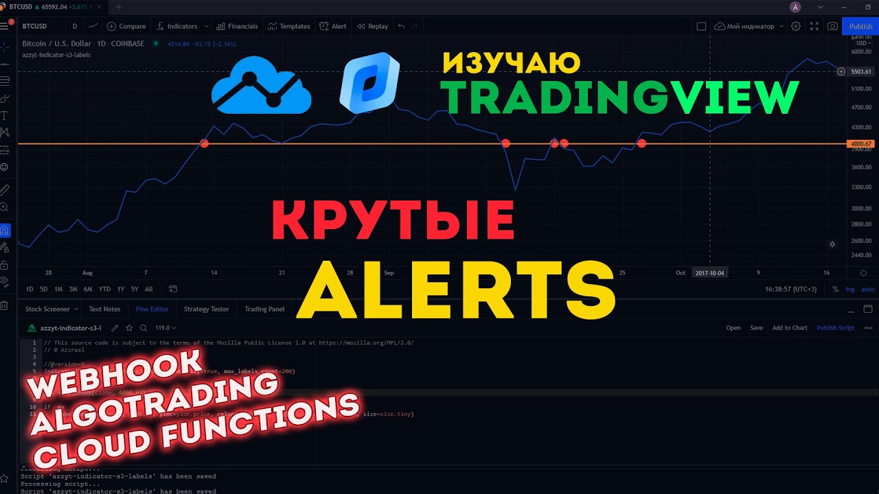 TradingView Alerts. Обзор Крутой Штуки (особенно WebHook + Cloud Functions)