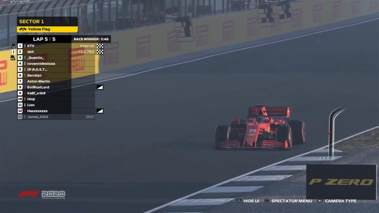 F1 2020 Online Race 5 Laps Silverstone , austria ft Logitech G29