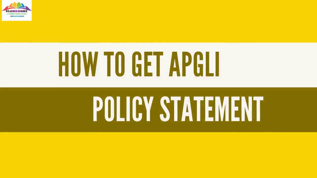 HOW TO GET APGLI STATEMENT?