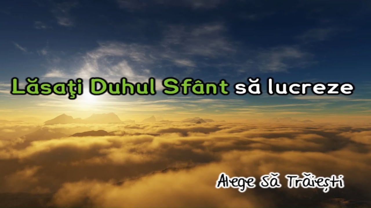 Lasati Duhul Sfant sa lucreze  - Negativ Crestin