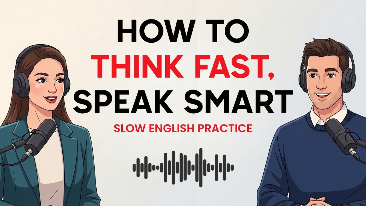 English Podcast for Easy English Conversation | How to Think Fast, Speak Smart