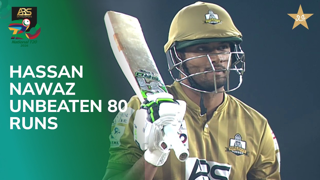 Hassan Nawaz Unbeatable 80 Runs | Sialkot vs Multan | Match 20 | National T20 Cup 2026 | MZA1T