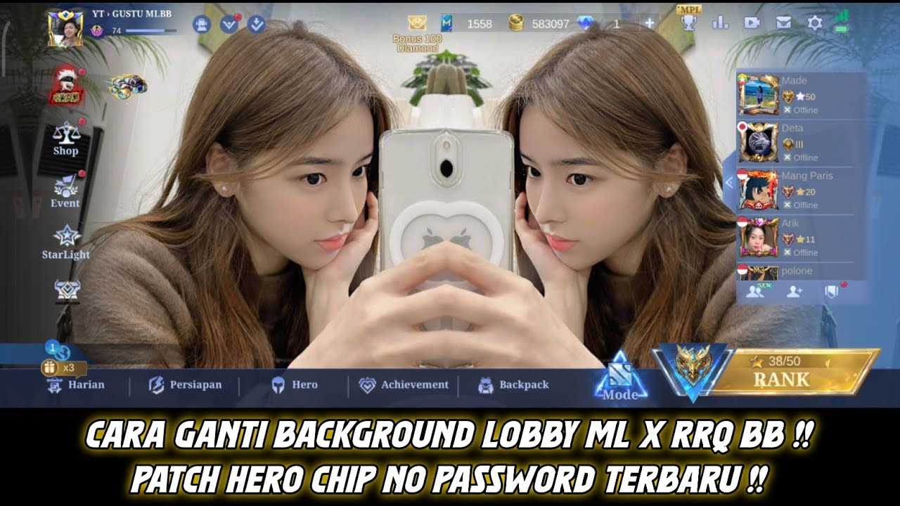 Background Lobby ML RRQ BB Terbaru 2024 No Password - Cara Ganti Background Lobby ML Terbaru