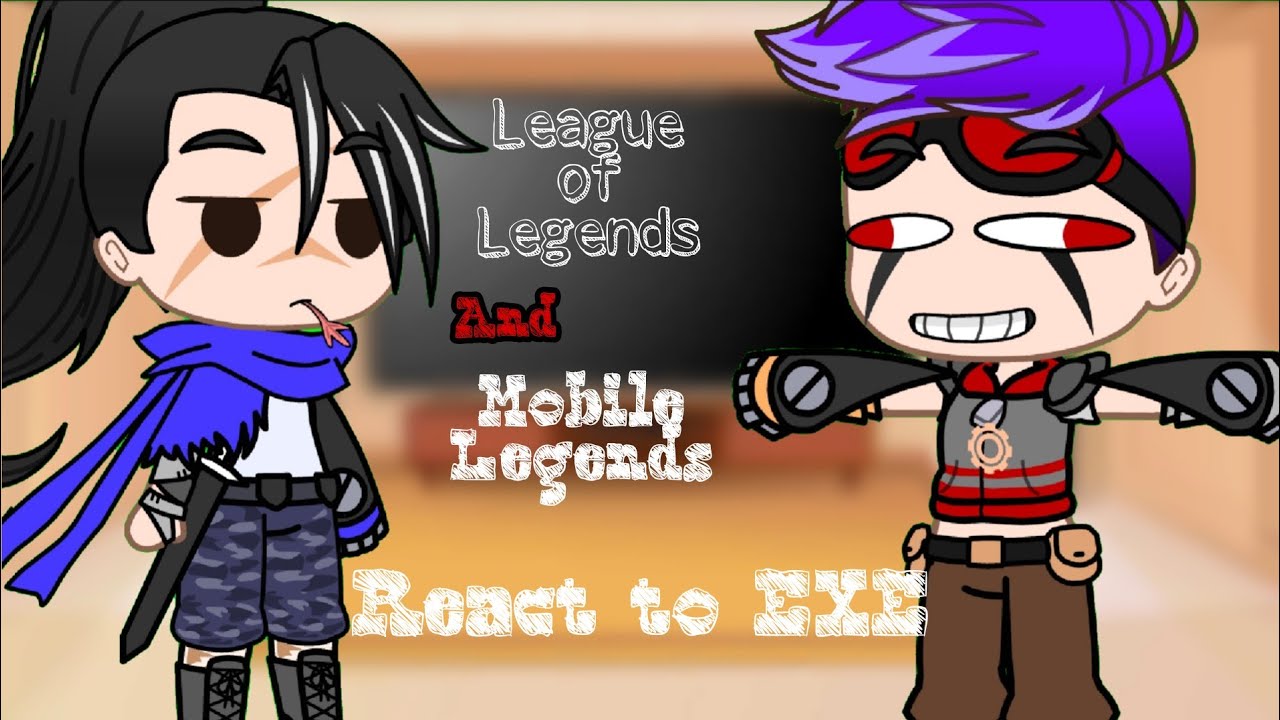 League of Legends and Mobile Legends react to each other exe(Video no mine)