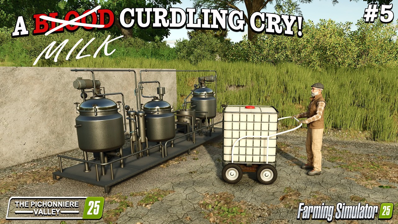 Pichonni&egrave;re Valley #5  CURDS & WHA-HEY?! FARMING SIMULATOR 25 GAMEPLAY