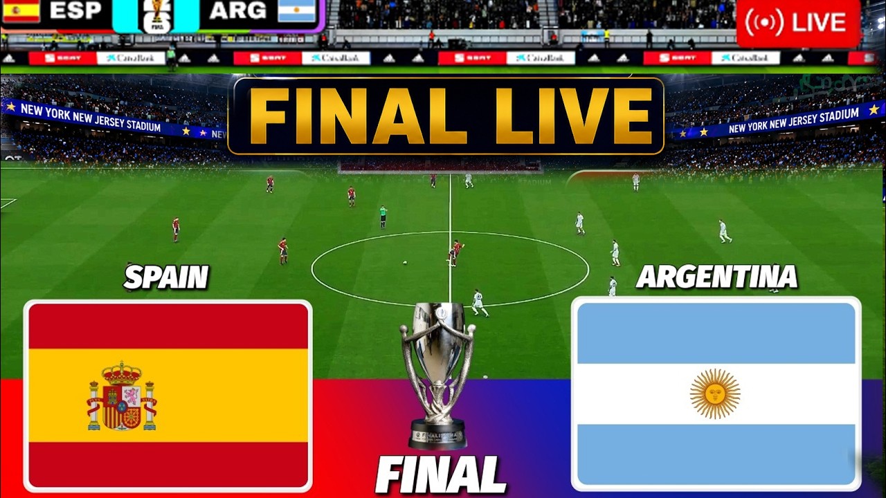 Argentina vs Spain Final LIVE: FIFA World Cup 2026 Grand Final | New York | ARG vs ESP LIVE Football