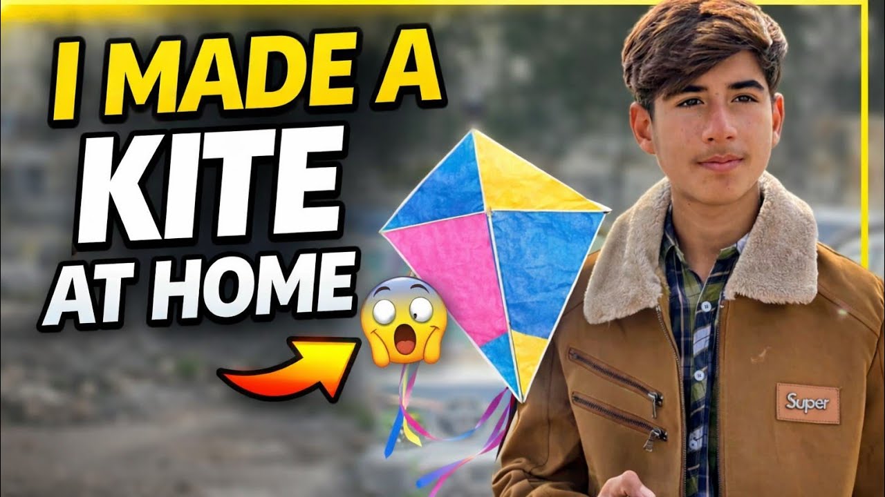 I made a kite at home