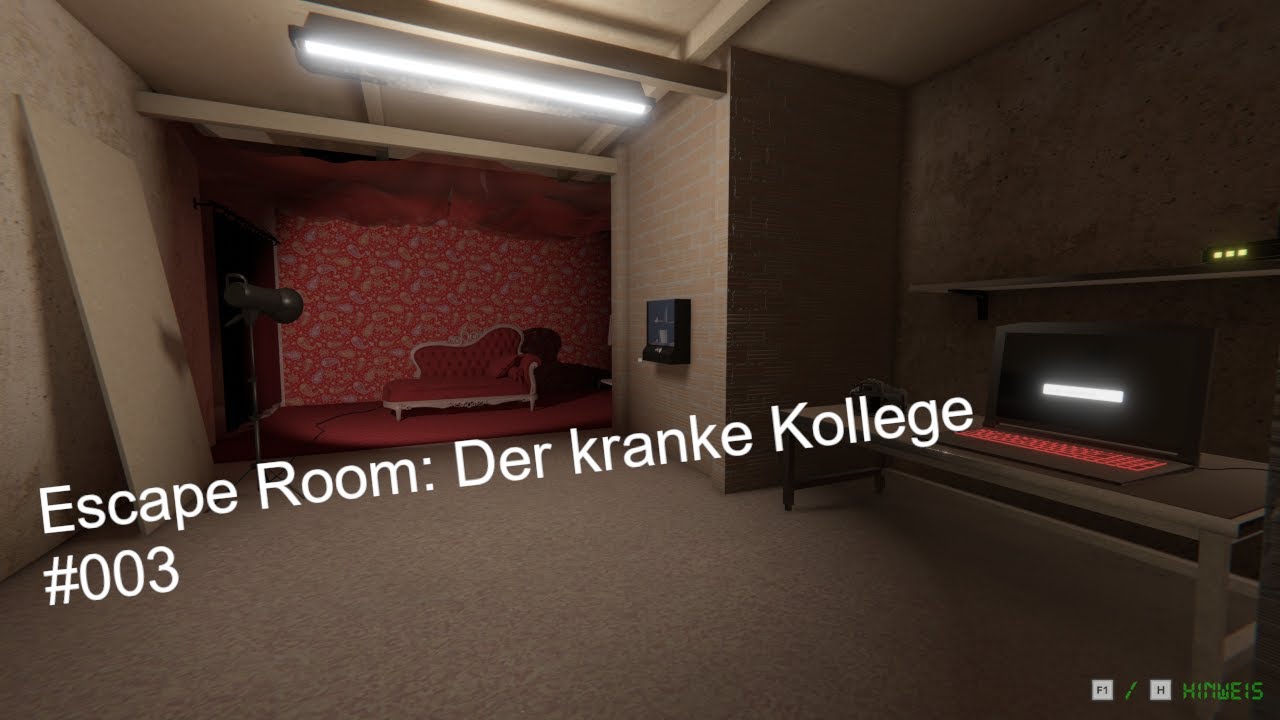 Escape Room: Der Kranke Kollege #003 | Fragwürdiger Raum mit Kamera und Scheinwerfer