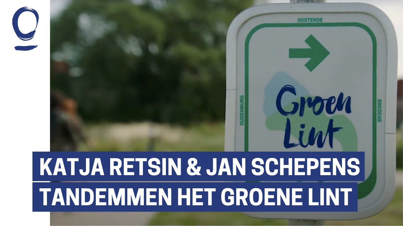 Katja Retsin en Jan Schepens tandemmen langs het Groen Lint in Oostende
