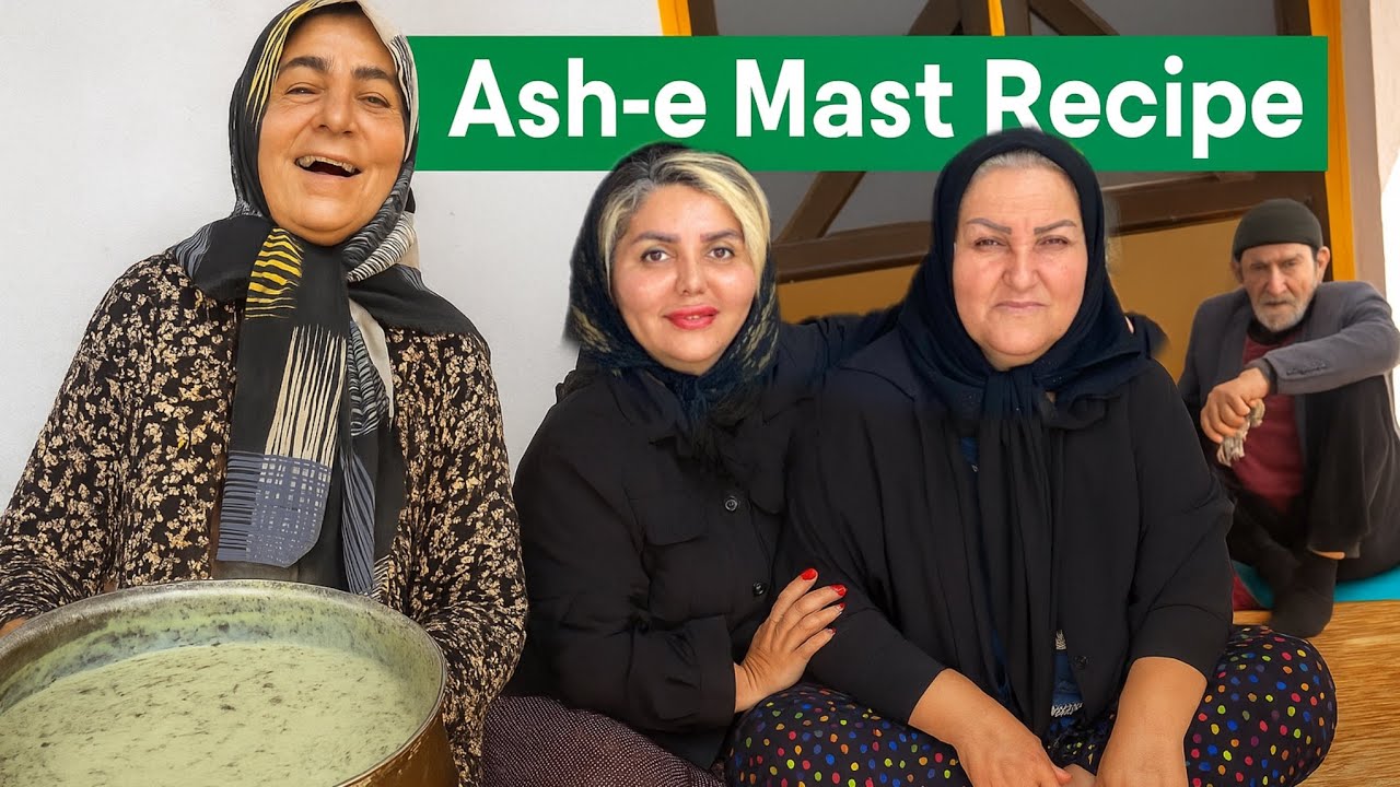 Village Cooking Vlog | Making Traditional Persian Ash-e Mast