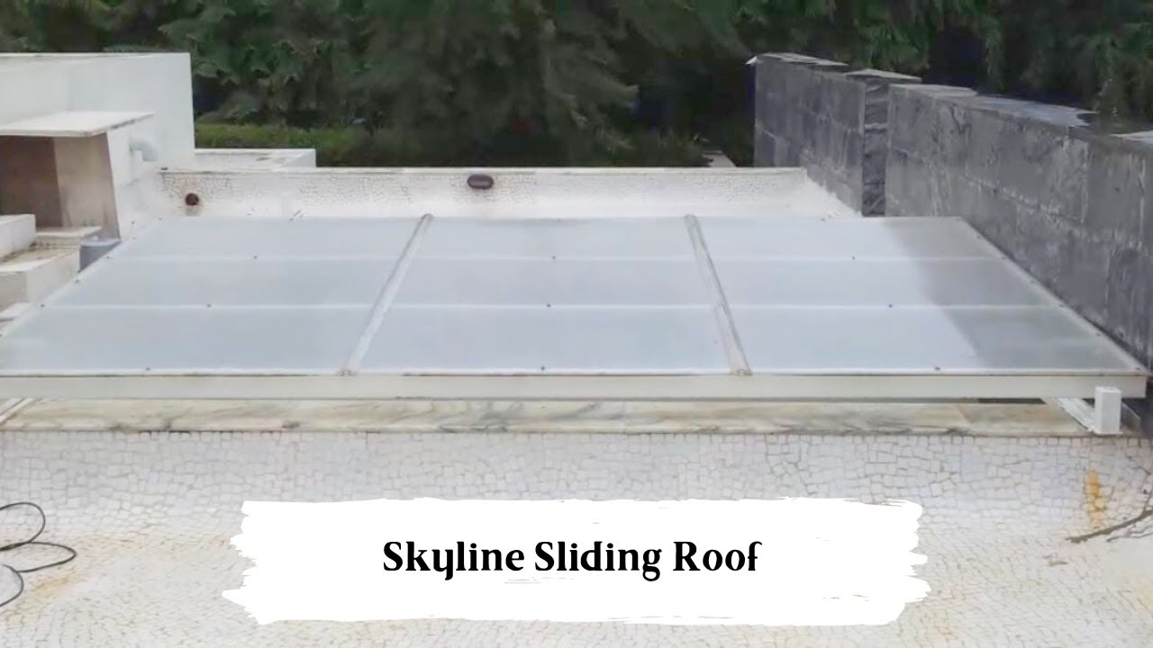 Skyline Smart Sliding Roof | Glass Roof | Roof Automation | Patio | Roof System | Nirmal Automation