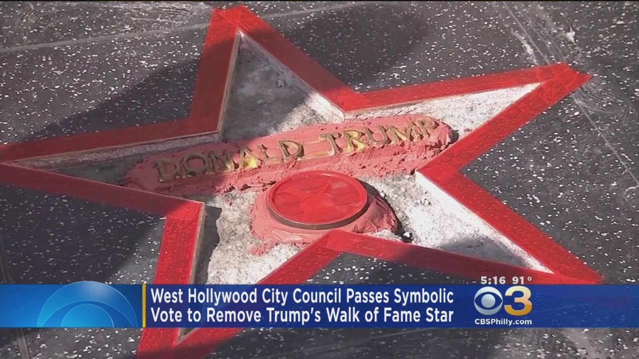 City: Remove Trump Star From Hollywood Walk Of Fame