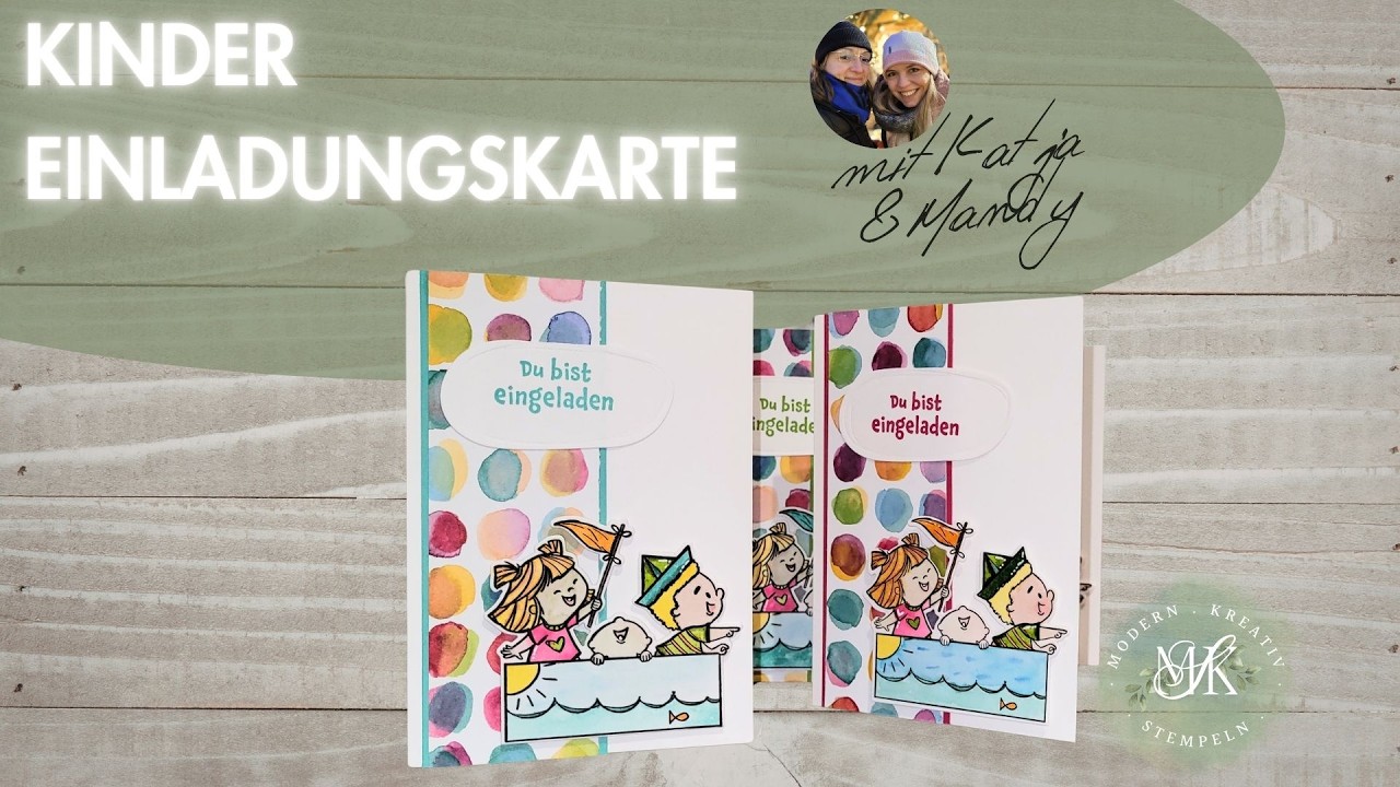 Kunterbunt #1 Du bist eingeladen mit Produkten von StampinUp!