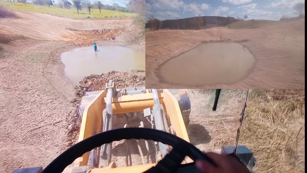 limpeza de um açude pá carregadeira 12 na atividade 😎🚜