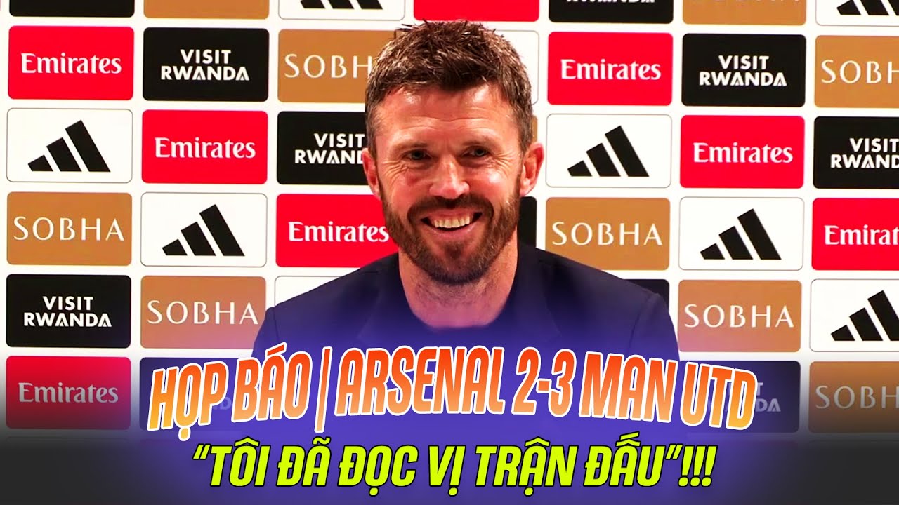 HỌP BÁO | ARSENAL 2-3 MAN UTD: CARRICK TIẾT LỘ BÍ QUYẾT ĐỘC ĐÁO!