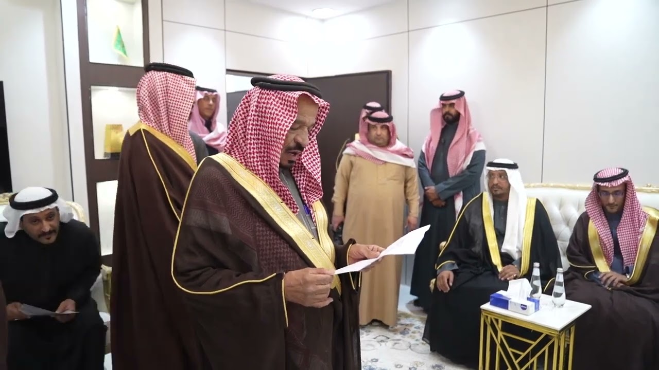  سمو أمير منطقة نجران جلوي بن عبدالعزيز في ضيافة شيخ  قبيلة العوابثة مبارك محروس بن قليزم العوبثاني 