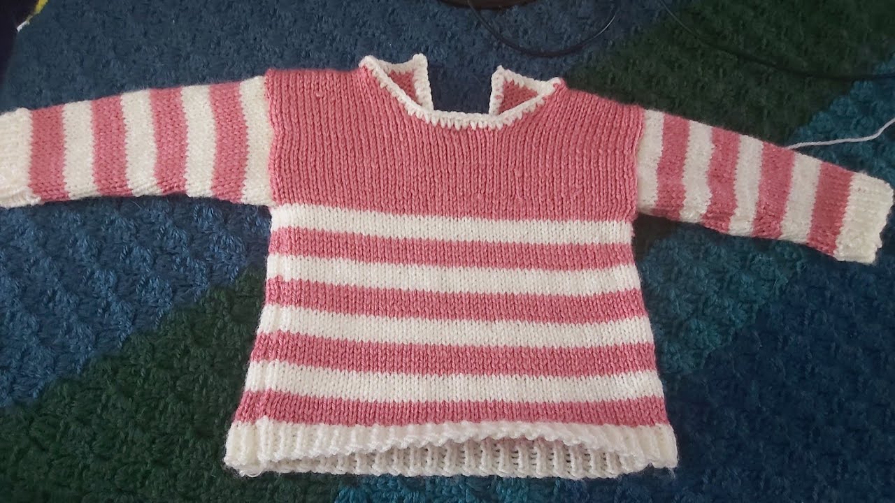 Comment faire un pull au tricot bebe,3 mois