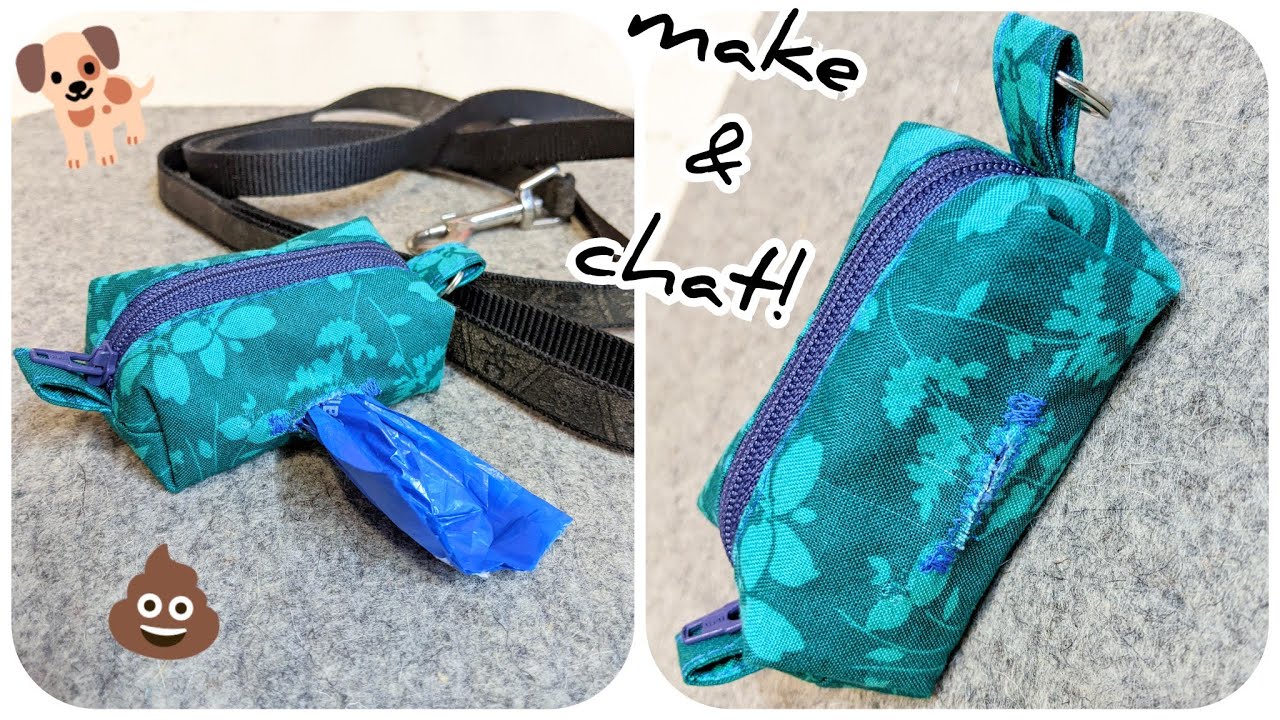 make your own keychain dog poop bag holder!