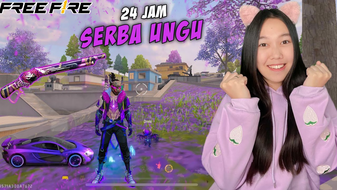 30 KILL SOLO VS SQUAD FULL UNGU DI MAP SOLARA AUTO BOOYAH - FREE FIRE INDONESIA