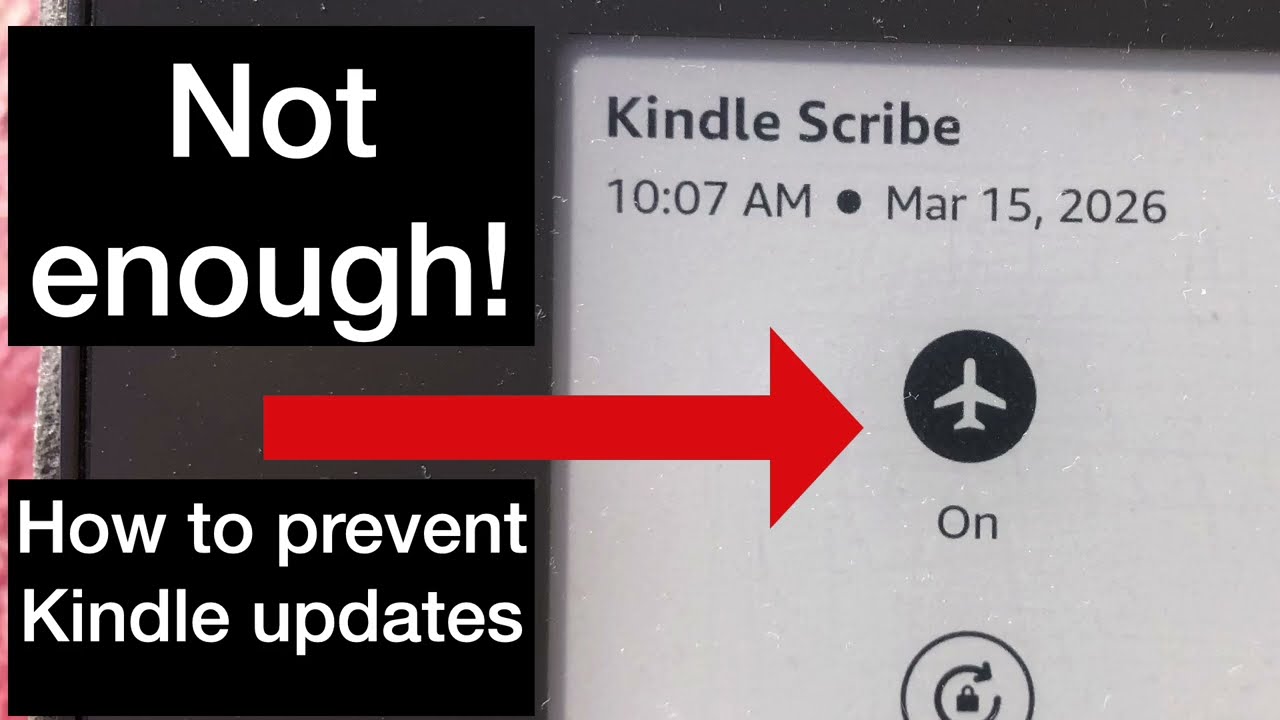 Как предотвратить обновления Kindle | Одного режима полета недостаточно!
