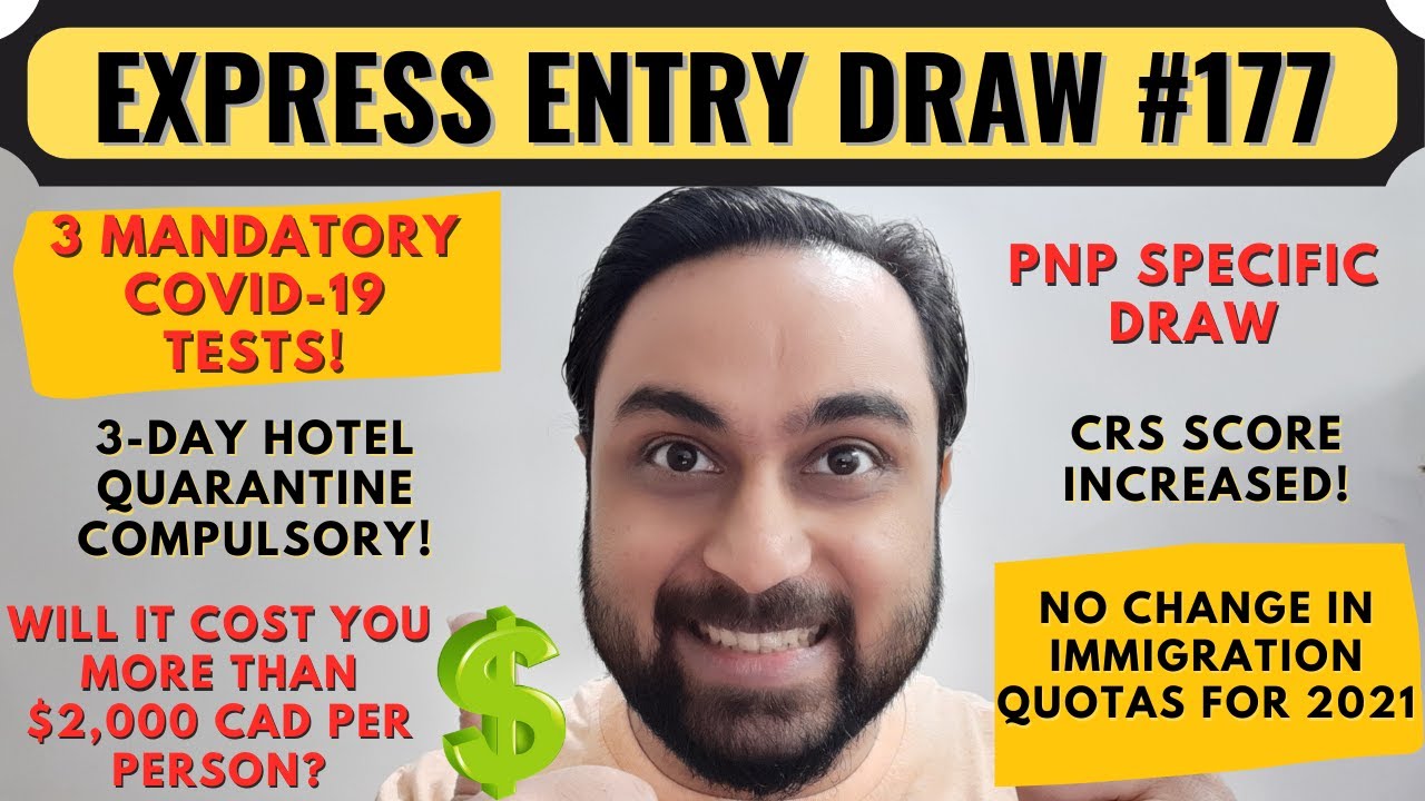 Express Entry Draw #177 For Canada PR | Canada PNP Draw | Dream Canada