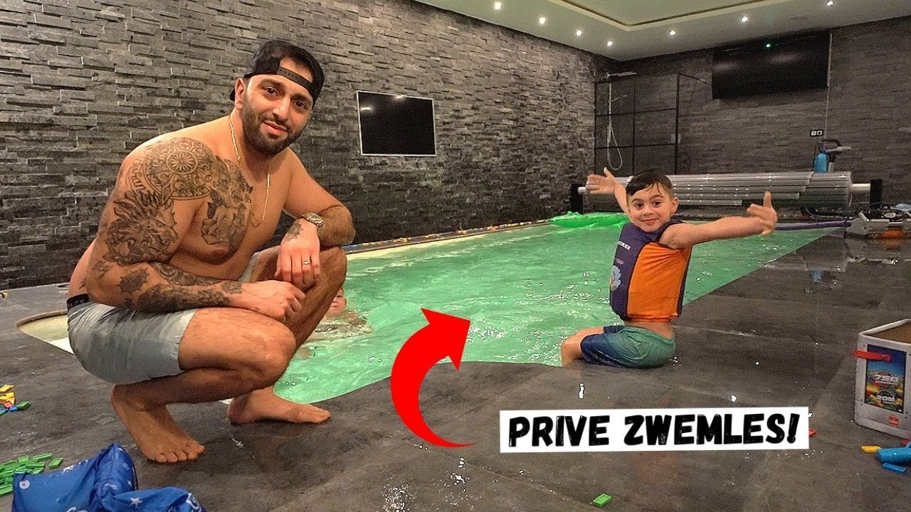OEFENEN IN EEN PRIVEZWEMBAD VOOR ZIJN ZWEMDIPLOMA ! 💦 | #516