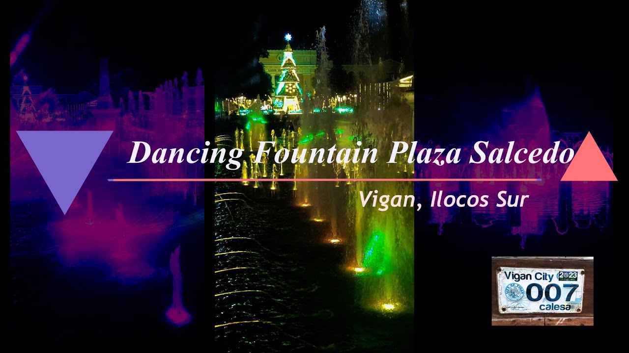 🇵🇭 Dancing Fountain in Vigan, Ilocos Sur | Plaza Salcedo
