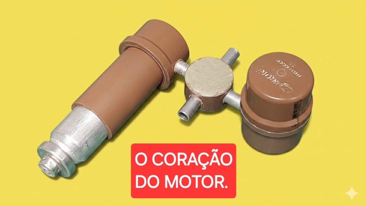 COMO FIZ MEU 1° MOTOR A VAPOR CASEIRO. My first steam engine.