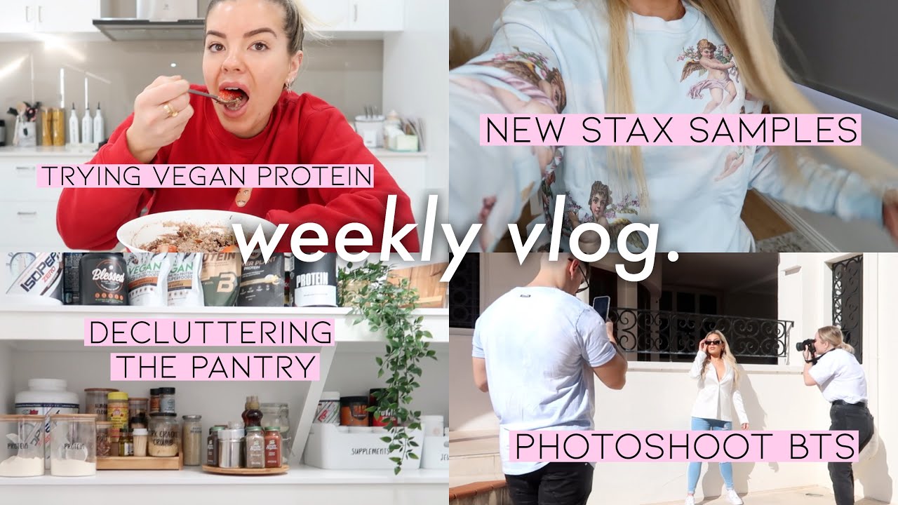 WEEKLY VLOG 🎬  JEWELLERY PHOTOSHOOT 📸 VEGAN PROTEIN 🤔 DECLUTTERING THE PANTRY 🙌🏼 JAZ HAND