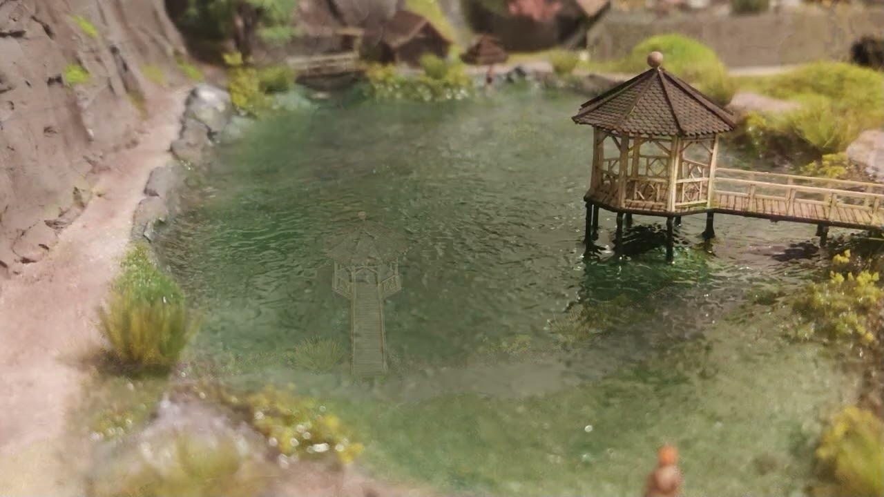 Modellbahn Bonn Teil 12 - See- und Wasserfallgestaltung mit Noch Wasser-Effekten