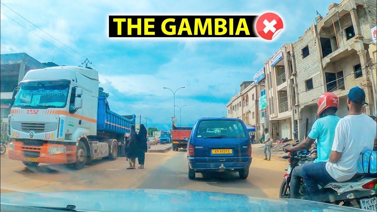 🇬🇲 Driving in The Gambia main Road