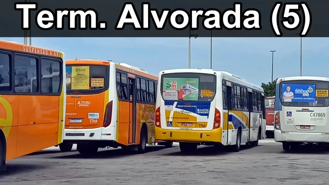 Term. Alvorada (5) - #ônibus urbanos em movimentação no terminal - Rio de Janeiro #bus