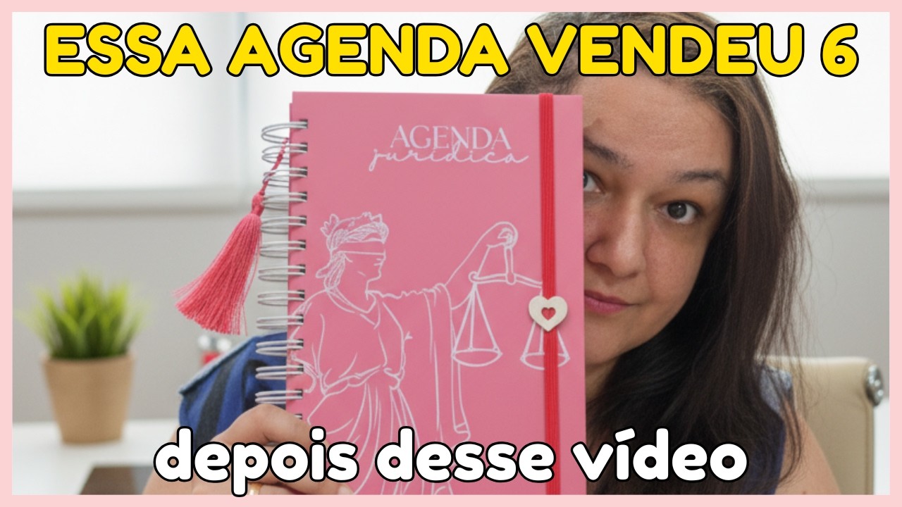 Bastidores da minha Agenda Jurídica Pink (depois vendi 6!) 💗